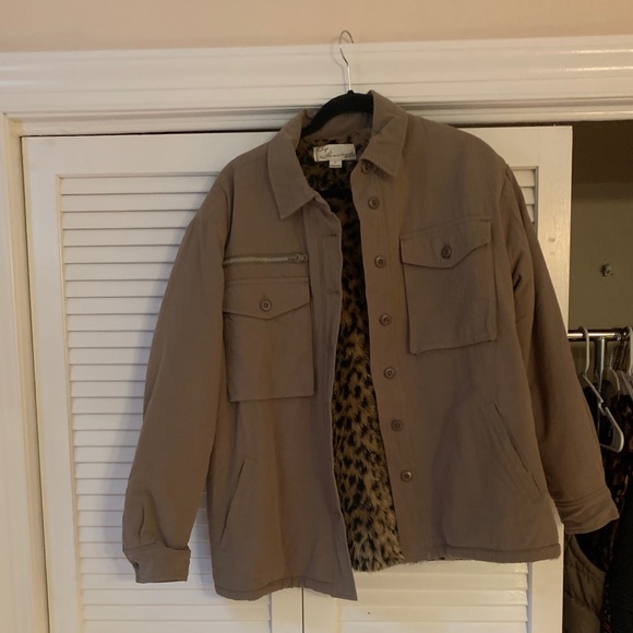 Vintage Havana Military Coat Leopard Lining - Picture 5 of 5